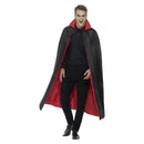 Reversible Vampire Cape Adult Black Red_2 
