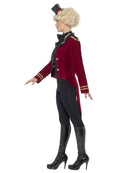 Ringmaster Costume Ladies Red and Gold Jacket with Mini Top Hat 2