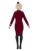 Ringmaster Costume Ladies Red and Gold Jacket with Mini Top Hat 3
