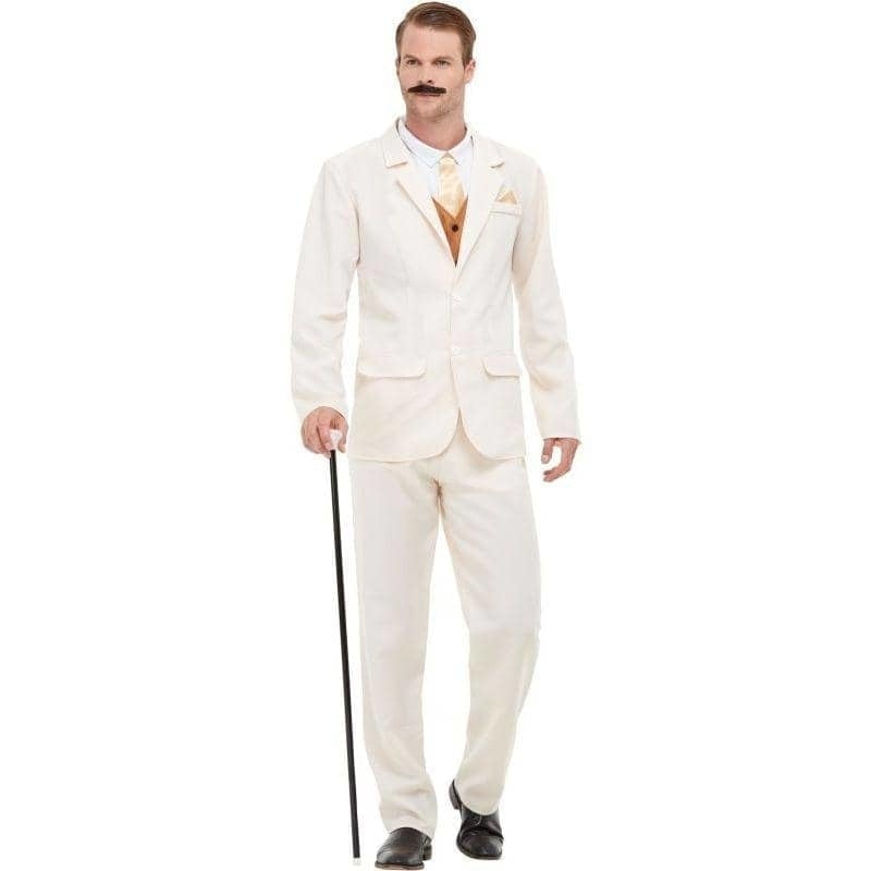 Roaring 20s Gent Costume Adult White_1 sm-50724L