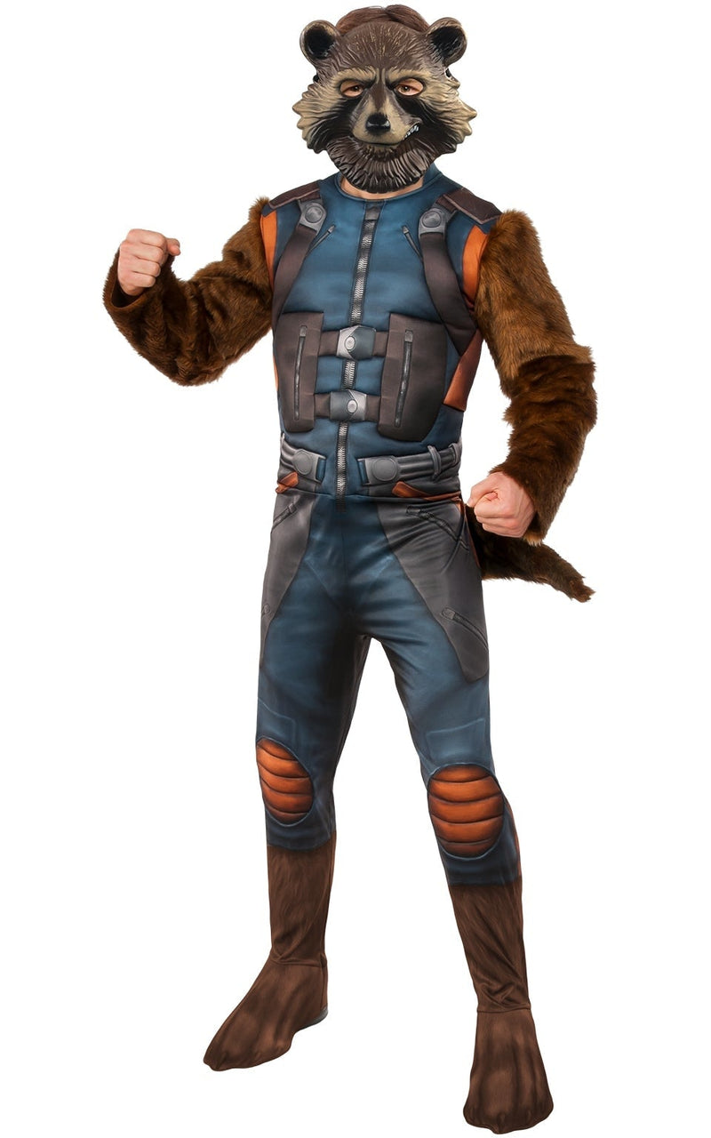 Rocket Raccoon Guardians of the Galaxy Mens Costume 1 rub-700749STD MAD Fancy Dress