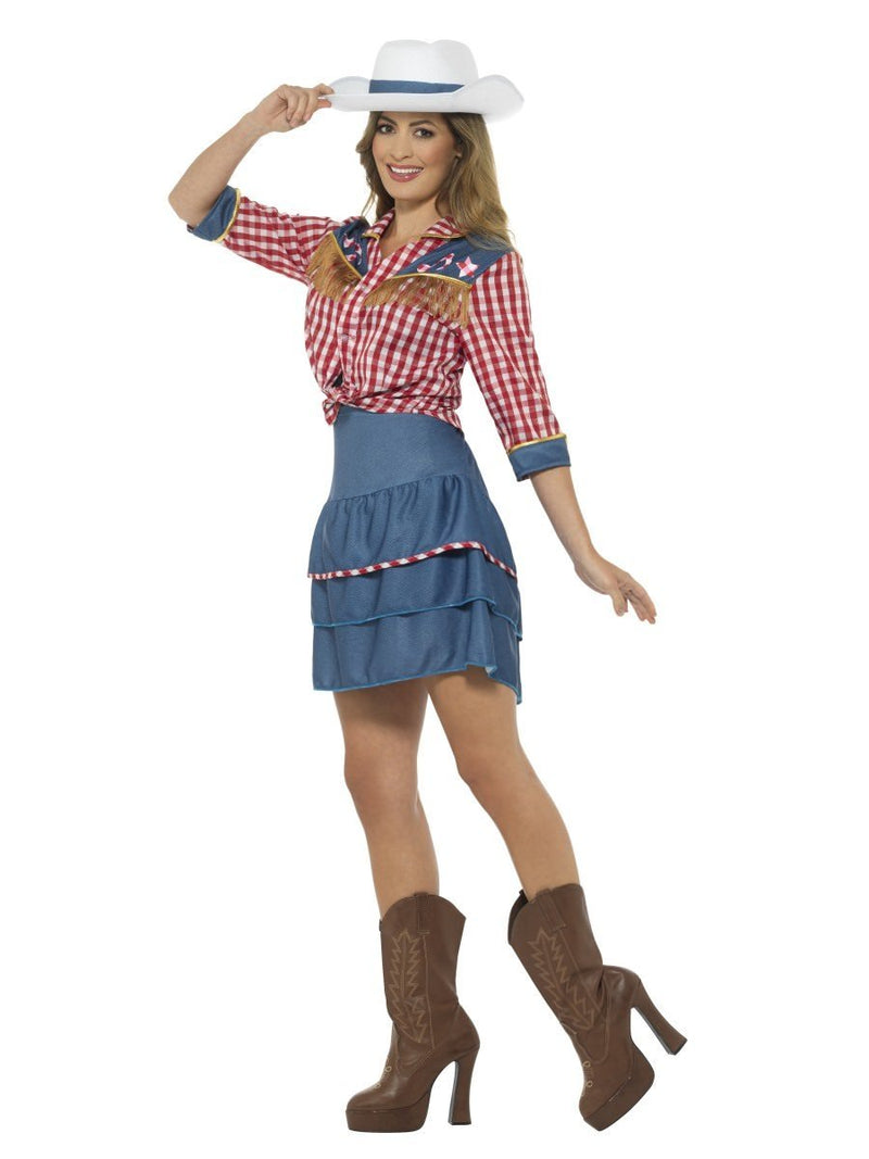 Rodeo Doll Costume Adult Womens Blue