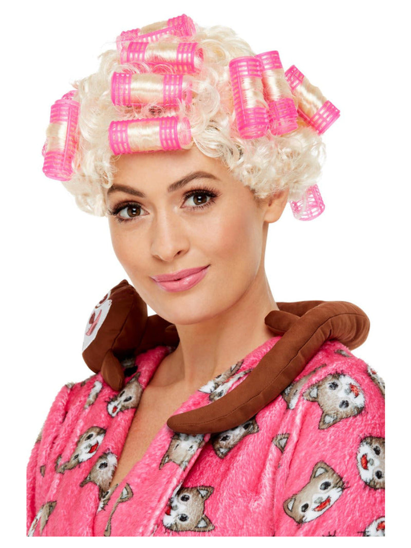 Roller Granny Wig Adult Blonde