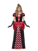 Royal Red Queen Costume Adult Alice In Wonderland Dress Crown