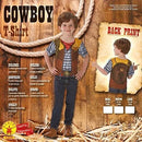 Cowboy T Shirt Boys Wild West Costume 4