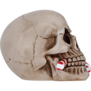 Frostbite Candy Cane LED Skull Figurine 12cm 5
