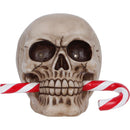 Frostbite Candy Cane LED Skull Figurine 12cm 6