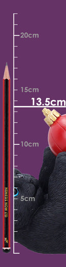 Cat in Santa Hat Playing with Bauble 13.5cm 8