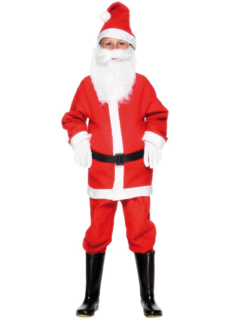 Santa Boy Costume Kids Red White