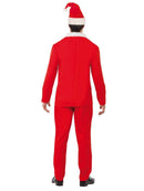 Santa Cool Costume Adult Red Jacket Trousers Hat Mock Shirt and Tie