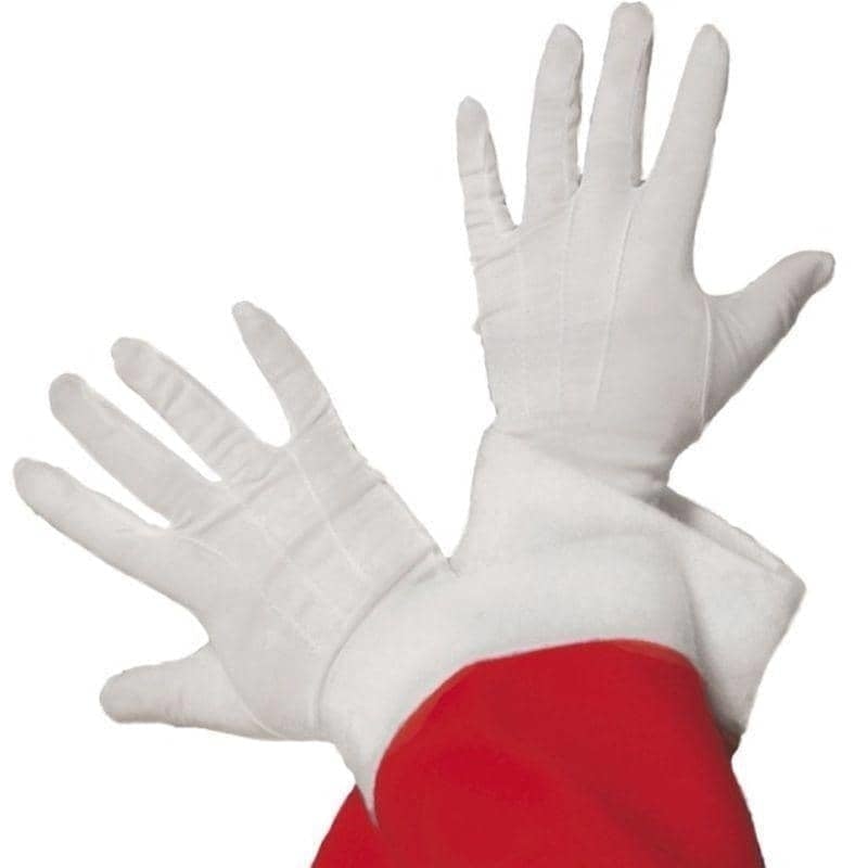 Santa Gloves Adult White_1 sm-98217