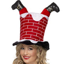 Santa Stuck In Chimney Hat Adult Red_1 sm-38335