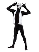 Second Skin Suit Adult Black Morph Party Jumpsuit 4