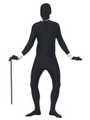 Second Skin Suit Adult Black Morph Party Jumpsuit 8