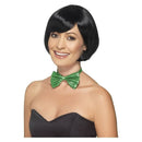 Sequin Bow Tie Adult Green_2 