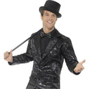 Sequin Jacket Mens Adult Black_1 sm-46984l