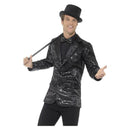 Sequin Jacket Mens Adult Black_2 sm-46984m