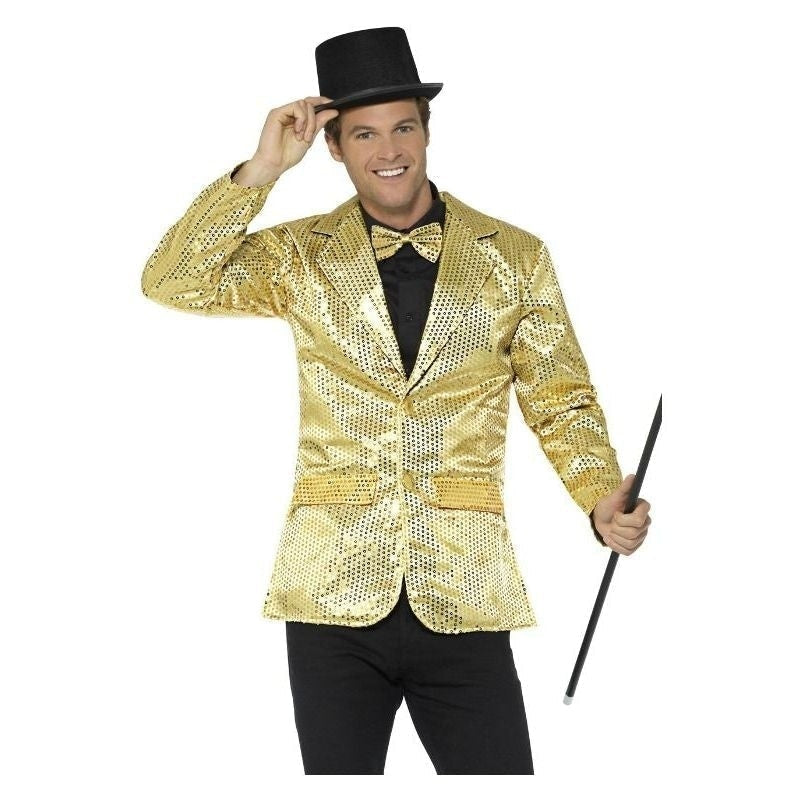 Sequin Jacket Mens Adult Gold_2 sm-21163m