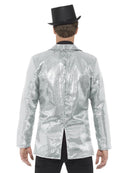 Sequin Jacket Mens Silver Coat 3