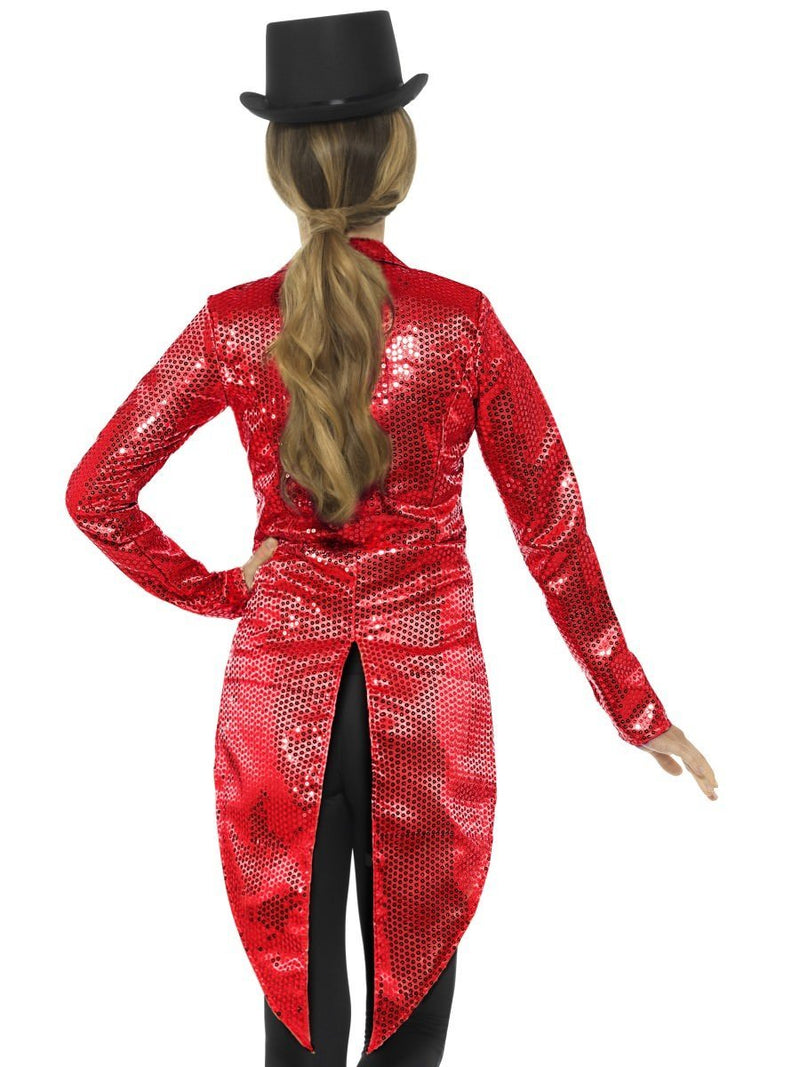 Sequin Tailcoat Jacket Adult Red