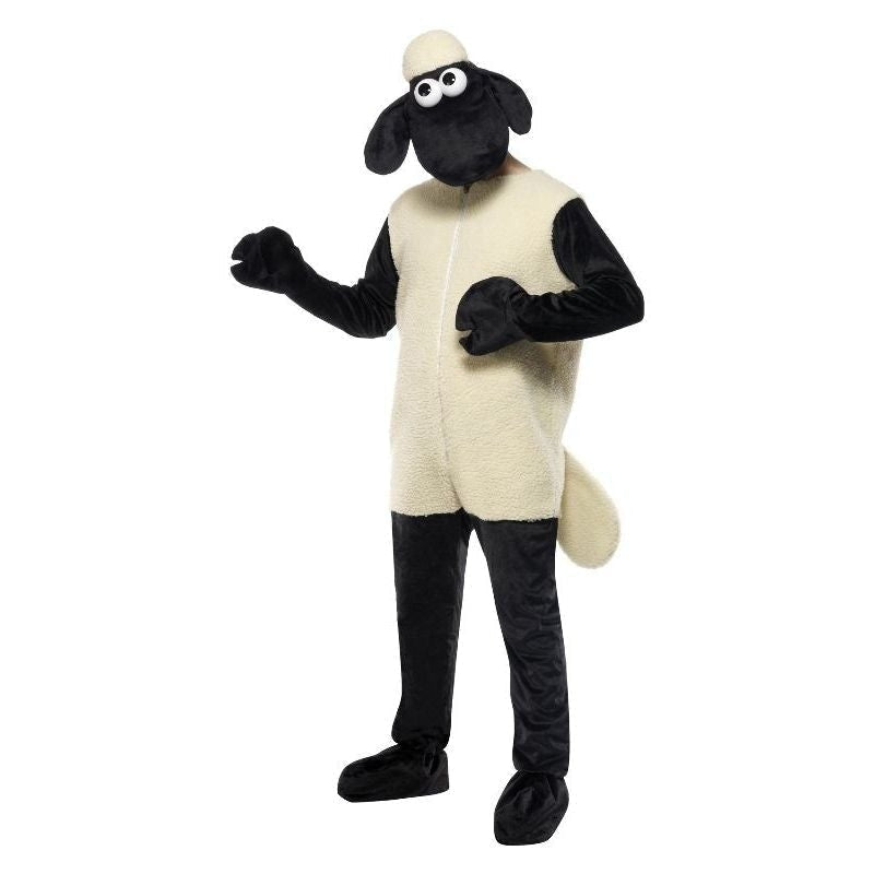 Shaun The Sheep Costume Adult White Black_2 