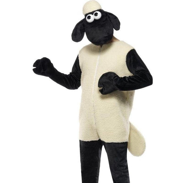 Shaun The Sheep Costume Adult White Black Jumpsuit Shaun The Sheep Costume Adult White Black Jumpsuit
