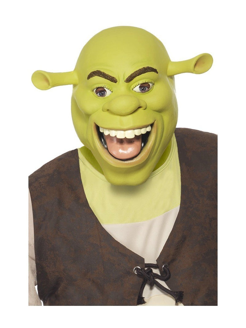 Shrek Latex Mask Adult Green Ogre Costume Accessory