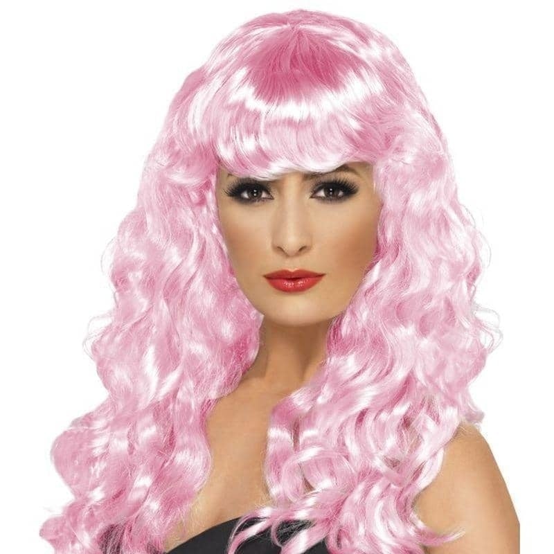 Siren Wig Adult Pink_1 sm-42264