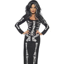 Skeleton Costume Adult Black White_1 sm-38873M