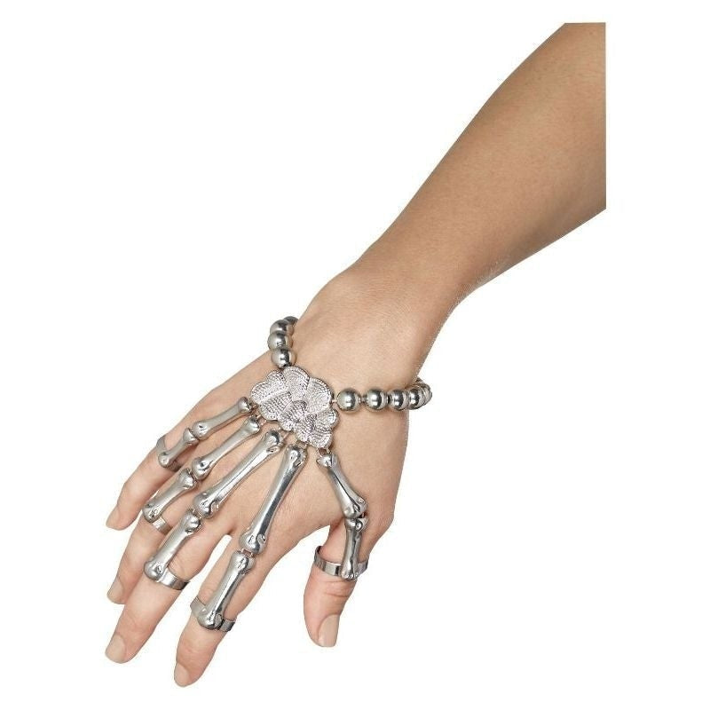 Skeleton Hand Bracelet Adult Silver_2 