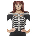 Skeleton Rib Cage Top Unisex Adult White_2 