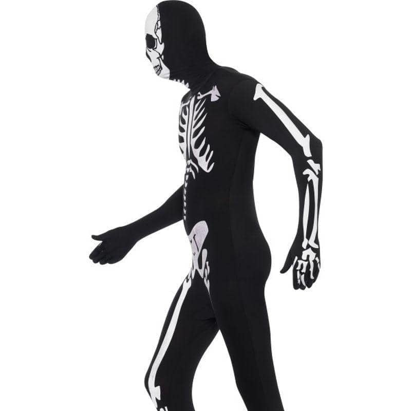 Skeleton Second Skin Costume Adult Black White_3 sm-24618S