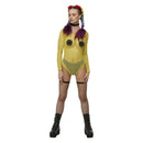 Smiley Fishnet Bodysuit Yellow_1 sm-52335L