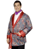 Smoking Jacket Adult Paisley Pattern 1