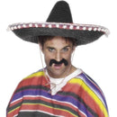 Sombrero Straw Hat Adult Black_1 sm-25509