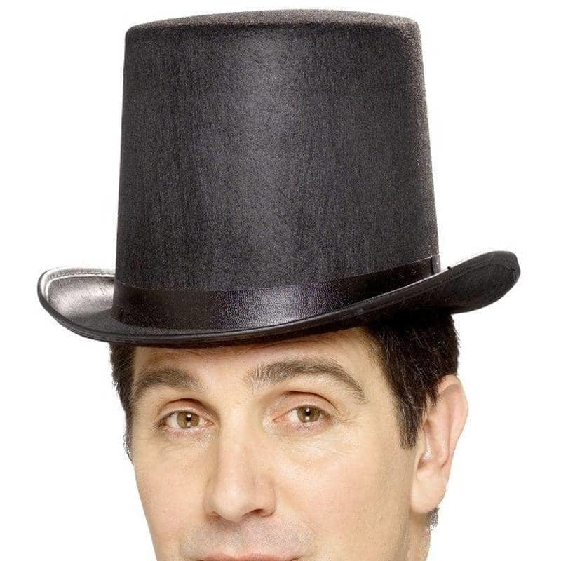Stovepipe Topper Hat Adult Black_1 sm-99788