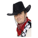Suede Look Cowboy Hat Adult Black_2 