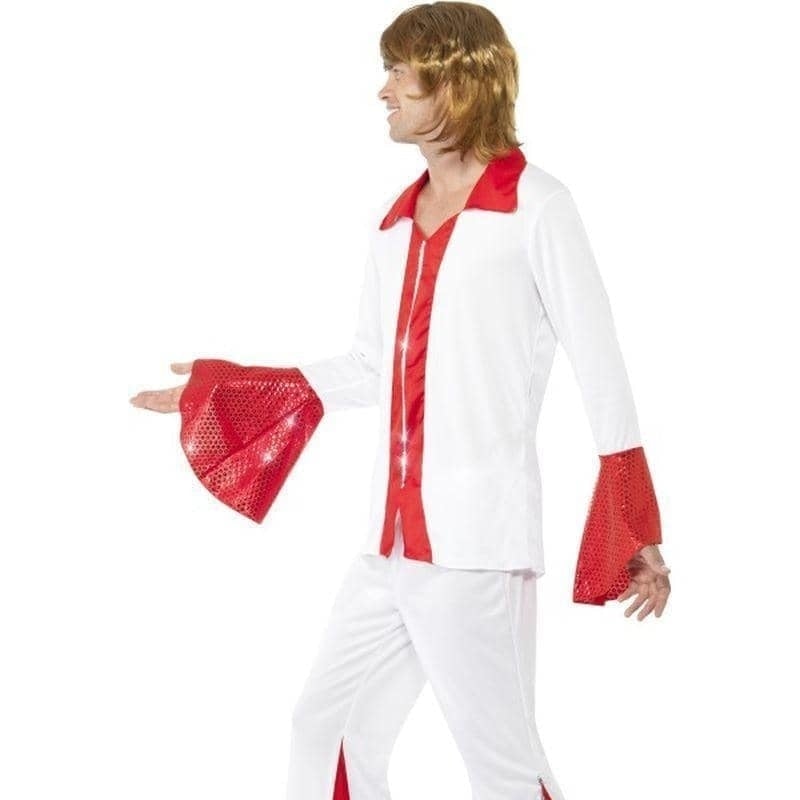 Super Trooper Male Costume Adult White Red_3 