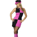 Swinging 60s Costume Adult Pink Black_1 sm-30194M