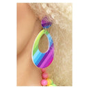 Teardrop Earrings Adult Neon Multi_2 