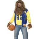 Teen Wolf Costume Mens Yellow Blue Letterman Jacket 1 sm-35047L MAD Fancy Dress