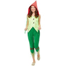 Toadstool Pixie Costume Adult Green Red_1 sm-47776L