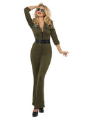 Top Gun Aviator Adult Green Jumpsuit