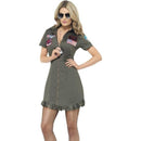 Top Gun Deluxe Ladies Costume Adult Green_1 sm-26854M