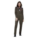 Top Gun Ladies Costume Khaki_1 sm-50935L