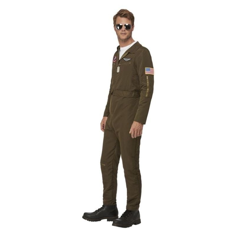 Top Gun Maverick Mens Aviator Costume Green_3 