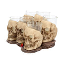 Six Shooter 10cm Skulls Shot Glass Set of 6 2