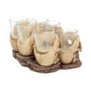 Six Shooter 10cm Skulls Shot Glass Set of 6 5