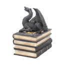 Secrets of the Dragon Box Gothic Skull Books Trinket 19cm 4