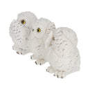 Three Wise Owls Resin Figurines 8cm 2